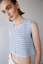 Load image into Gallery viewer, BEADED COSMO CROP - SOFT BLUE