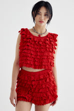 Load image into Gallery viewer, WAVE CROCHET TANK - SALSA

