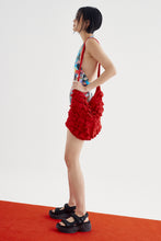 Load image into Gallery viewer, WAVE CROCHET RUFFLE BAG - SALSA
