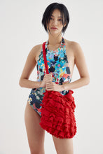 Load image into Gallery viewer, WAVE CROCHET RUFFLE BAG - SALSA
