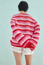 Load image into Gallery viewer, RELAX CROCHET JUMPER - SUGAR STRIPE
