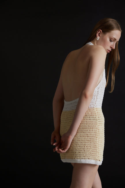 GERTIE HALTER DRESS - POPCORN
